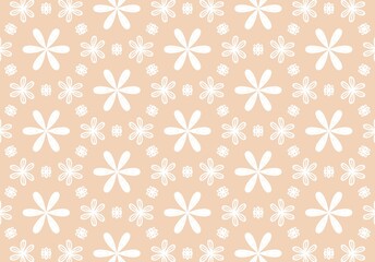 Elegant Peach Floral Pattern Seamless Texture Perfect for Wedding Invitations and Feminine Designs (Created by graphics program)