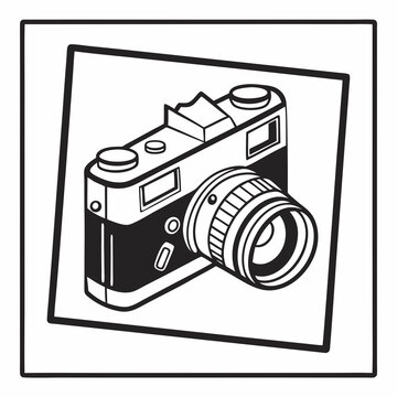 Classic vintage camera photography equipment design
