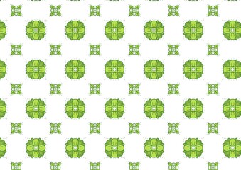 Elegant Green Floral Pattern Seamless Design Perfect for Textile and Wallpaper Projects (Created by graphics program)