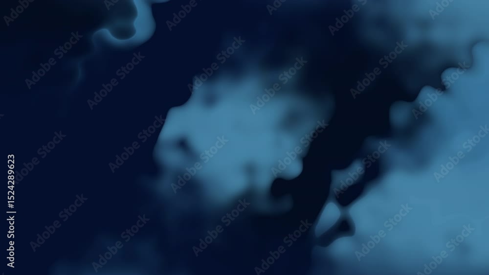 Poster abstract dark blue and black smoky clouds fill the frame. subtle variations in shade create depth an