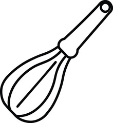garlic press icon line art vector illustration on transparent background
