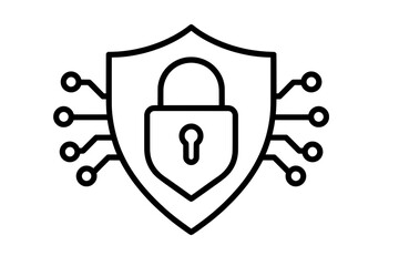 Secure Network Shield Icon – Cybersecurity and Data Protection
