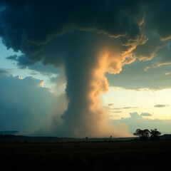 Obraz premium AI Generated Tornado