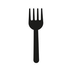 Cutlery icon spoon and fork icon vector Food dining bar