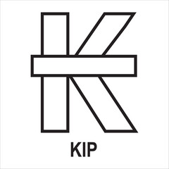 Laos kip currency symbol
