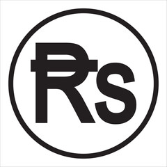 Obraz premium Mauritius Rupee currency symbol