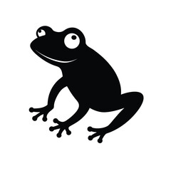 frog on white background