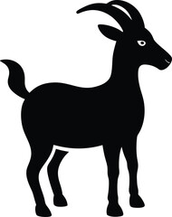 Fototapeta premium silhouette of a goat