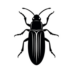Mosquito vector silhouette