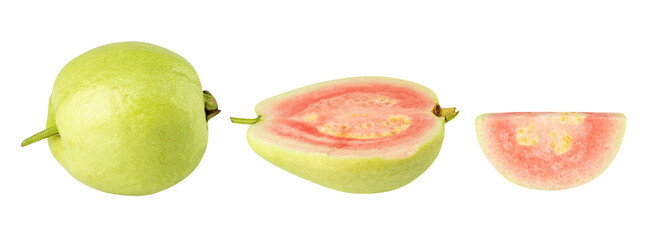 Pink Guava, cutout, full depth of field.