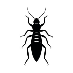 Longhorn beetle vector silhouette