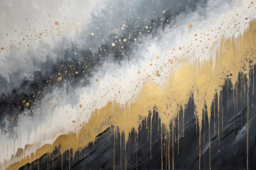 Textured surface with dark gray-black and light beige-gold colors
