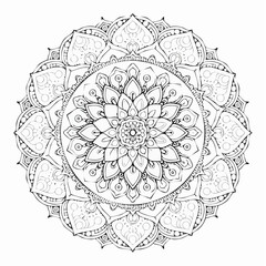 mandala round lace pattern