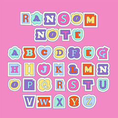 Handdrawn Uppercase Ransom Note Letter