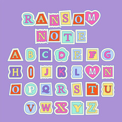 Handdrawn Uppercase Ransom Note Letter