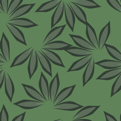 flower branches seamless pattern , vector , illustration
