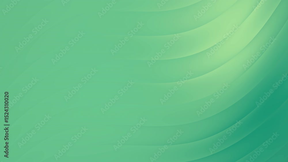 Aufkleber abstract green background with subtle curved lines and gradient shading. soft, calming palette.