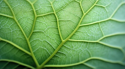 Obraz premium Detailed Close-Up of Leaf Veins