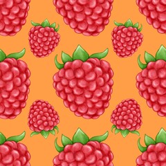 Ruspberry illustration, fruits background, watercolor ruspberry, berry illustration, freshness food, pattern