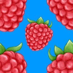 Ruspberry illustration, fruits background, watercolor ruspberry, berry illustration, freshness food, pattern