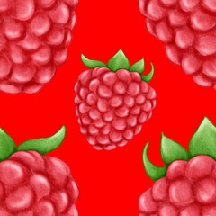Ruspberry illustration, fruits background, watercolor ruspberry, berry illustration, freshness food, pattern