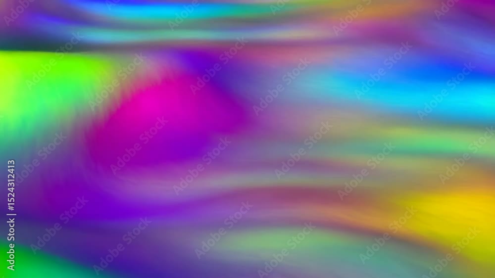 Aufkleber vivid colorful abstract waves flowing in dynamic fluid motion