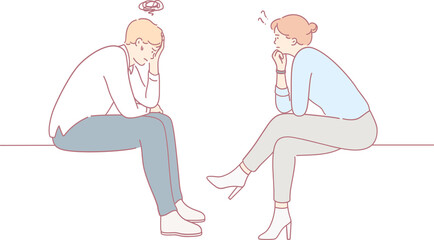 A couple shares their feelings, emphasizing the need for emotional support and understanding in their relationship