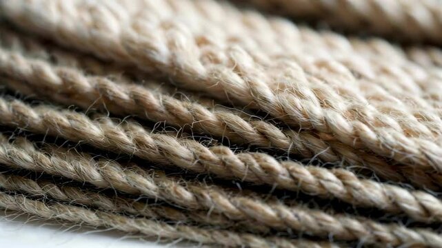 a close up of a rope of rope on a table