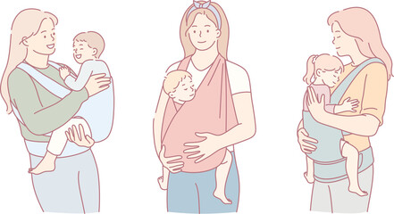 Explore various baby wearing styles for comfort and bonding experiences between parents and their child