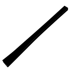 a black and white silhouette of a hammer black, hammer, icon, ruler, silhouette , Generative art.