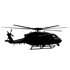 Fototapeta premium a black and white silhouette of a helicopter black, fly, helicopter, silhouette , Generative art.