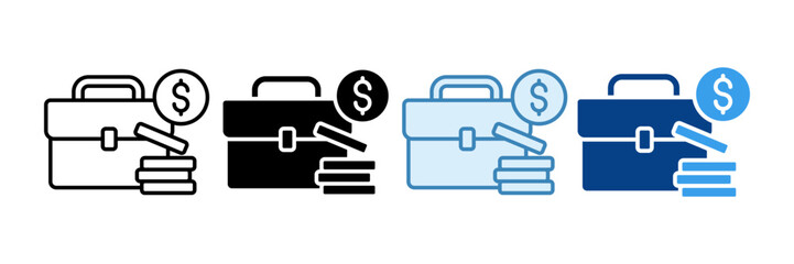 Portfolio Icon Set Multiple Style Collection