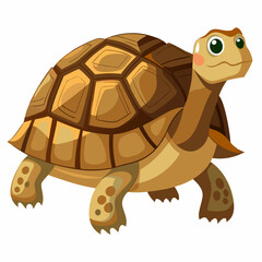 Adorable Tortoise Cartoon Character Design Perfect for Children's Books Logos and Branding Projects