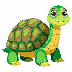 Adorable Cartoon Turtle Design Perfect for Kids Books Logos and Branding Projects