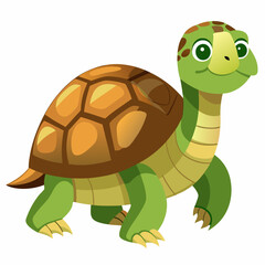 Adorable Cartoon Turtle Scalable Graphic Perfect for Children's Books Logos and Branding Designs