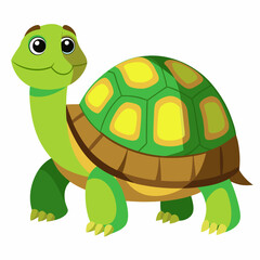 Adorable Cartoon Turtle Design Perfect for Children's Books Logos and Branding Projects