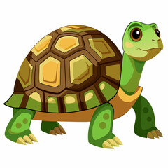 Adorable Cartoon Tortoise Design Perfect for Children's Books Logos and Branding Projects