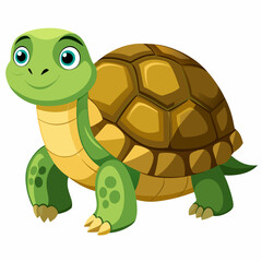 Adorable cartoon turtle design perfect for children's books logos branding and cute mascot illustrations
