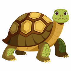 Adorable Cartoon Turtle Scalable Graphic Perfect for Children's Books Logos and Brand Designs