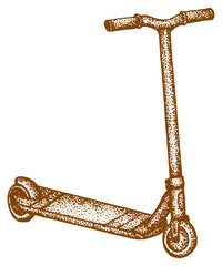 scooter vintage illustration © Daksina Capital