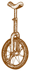 unicycle retro illustration © Daksina Capital