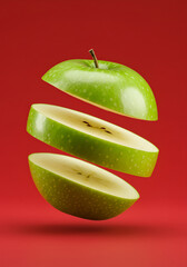Sliced Green Apple