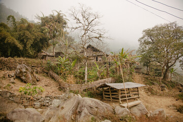 Vietnamese wooden village in Sapa