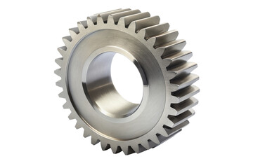 metal gears isolated on white