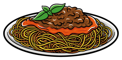 spaghetti with pasta food