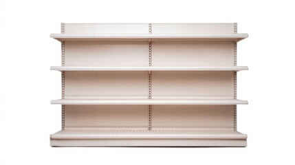 Empty supermarket shelves echo scarcity and minimalism, reminiscent of Lent fasting and World Environment Day's sustainability challenge