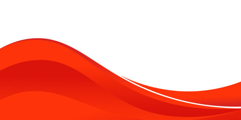 Vector red line background curve element with white space for text and message design, overlapping layers, vector