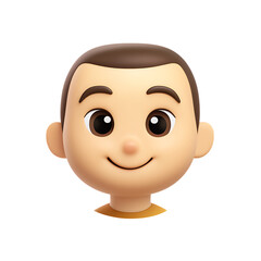 Fototapeta premium Cute cartoon boy avatar