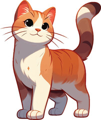 Fototapeta premium a cute cat vector illustration
