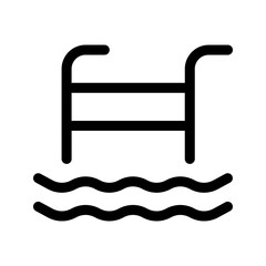 Swimming Pool icon. Pool sign. for mobile concept and web design. vector illustration on background